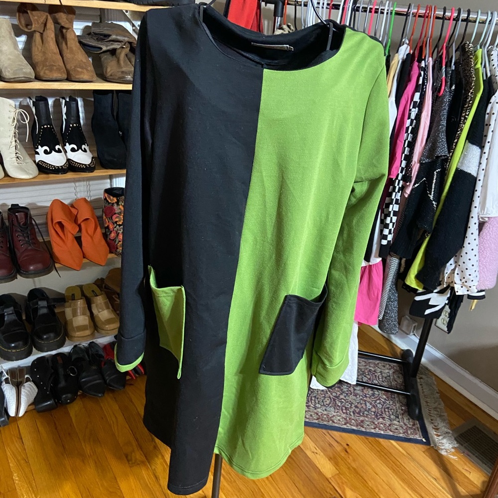 TWO TONE mini dress